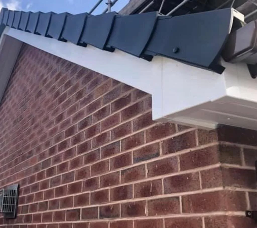 New UPVC bargeboard and dry verge after replacement